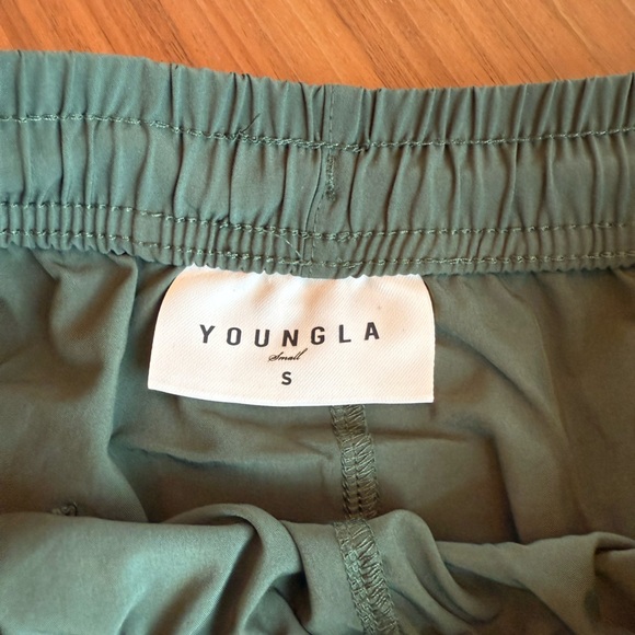 YoungLA Green Casual Shorts- NEW size S men’s - Picture 3 of 5